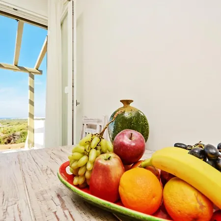 Spacious House With Sea View In Ag. Arsenios, Garden * Γλινάδο Νάξου