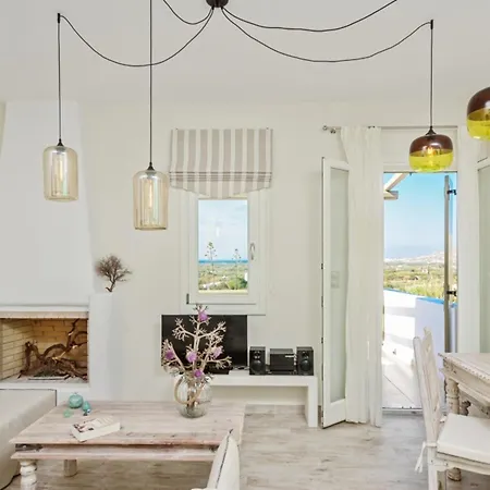 Spacious House With Sea View In Ag. Arsenios, Garden Feriehus